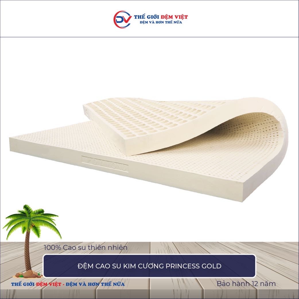 Đệm cao su Kim Cương Princess Gold